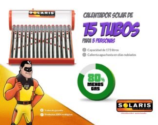 CALENTADOR SOLAR GALVANIZADO 5 PERSONAS