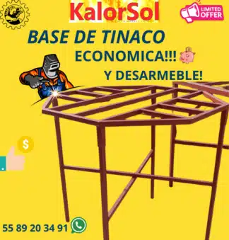 Base de Tinaco  para Calentador Solar de 1m | 1.5m